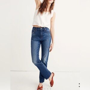 Madewell Medium Wash Distressed High-Rise Boy Jean Sz 31